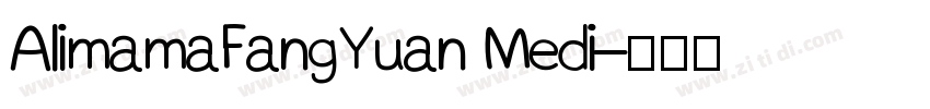 AlimamaFangYuan Medi字体转换